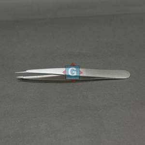 Pince à épiler professionnelle de précision ergonomique en acier inoxydable à pointe inclinée et pointue, couleur personnalisable, pour artiste maquilleur - Product Image 2