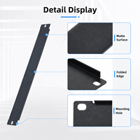 1U 2U 3U 4U 6U Einfach zu Installierende 19 Zoll Schwarze SPCC-Material Rack-Blindplatte für Netzwerkverkabelung auf Lager