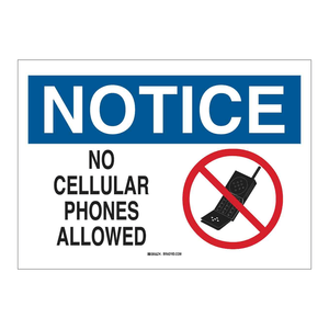 Señal de Advertencia Metálica: No se Permiten Teléfonos Celulares en Laboratorios y Áreas Restringidas - Product Image 2