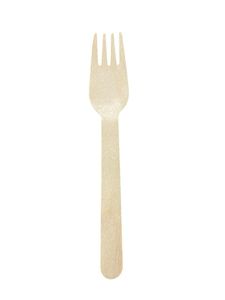 Juego de cubiertos de madera desechables biodegradables personalizados de un solo uso para fiestas con cuchillos, tenedores, cucharas y tenedores para fruta. - Product Image 5