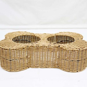 <b>Top</b> Rated Eco-Friendly Modern Oval Wire Frame Plastic & Iron <b>String</b> Raised Pet Food Water Station Dual Diner Base - Product Image 6