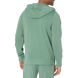 Sweat à capuche zippé en polaire vert pour homme – Prix raisonnable - Product Image 6