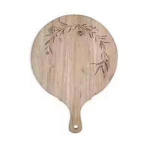 Planche à découper en bois massif finition naturelle pour la cuisine, idéale pour une utilisation quotidienne - Product Image 5