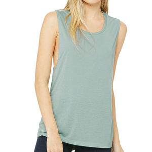 Women's Solid Short Ribbed Tank <b>Top</b> Square Collar Fitted Sleeveless Layering Shirt Quick Dry Breathable Sexy Club 100% Cotton - Product Image 1
