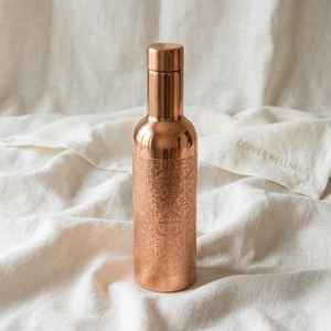 Nuevo Diseño, Botella de Agua Térmica Aislada, Hecha a Mano, de Cobre Puro, Ecológica, de 1 Litro, a Prueba de Fugas, Accesorios de Bar, Estilo Indio Exótico - Product Image 5