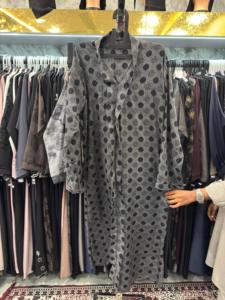 Summer sale Modest Dubai Beaded Sequined <b>Long</b> Sleeve Abaya Muslim Traditional Handmade Wedding Women Polyester Breathable V Neck - Product Image 1