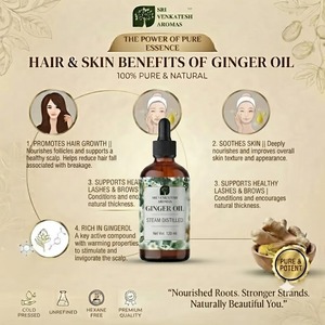 Ginger Root <b>Essential</b> <b>Oil</b> Steam Distilled Botanical Ingredient for Cosmetic Formulations Soap Making Fragrance and Bulk Supply - Product Image 1