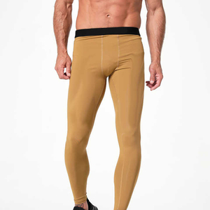 Hot Sale Best Quality OEM Custom <b>Men</b> Legging Yoga Workout Shorts Running Training Fitness <b>Tight</b> Mid Waist 100% Cotton Breathable - Product Image 1