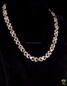 Trendy Round Link <b>Chain</b> Moissanite Diamond with 925 Sterling Silver Hip Hop <b>Iced</b> <b>Out</b> Bling Luxury Necklace - Product Image 5