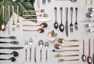 Juego de Cubiertos Portátil de Acero Inoxidable, Moderno, Elegante y Sostenible, Incluye Cuchillo, Tenedor y Cuchara para Cenas, Plateado - Product Image 4