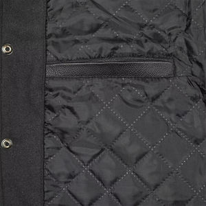 Chaqueta para Hombre, Estilo Universitario, Negra y Amarilla, Chaqueta de Béisbol con Mangas en Contraste, Abrigo Informal Cálido y Cómodo para Hombre - Product Image 5