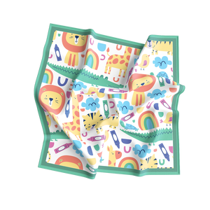 Custom Cartoon Baby Fleece Blanket Printed Polyester Knitted Rectangular Non Toxic Anti Pilling <b>Throw</b> for Home Travel - Product Image 1