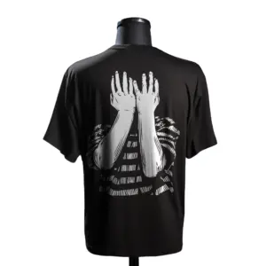 헤비급 240 Gsm DTF 대형 티셔츠 남성 의류 사용자 정의 대형 디지털 인쇄 티셔츠 대마 티셔츠
