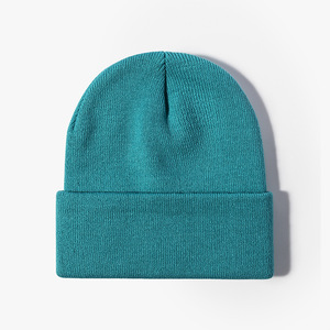 Gorros de Punto Personalizados de Fábrica con Logotipo Bordado, Gorros de Pescador Tejidos de Alta Calidad 100% Acrílico - Product Image 1