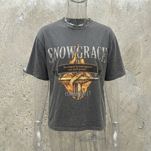 เสื้อยืดพรีเมียม 100% ผ้าฝ้ายเนื้อหนา สำหรับผู้ชาย สกรีนโลโก้ได้ ทรงโอเวอร์ไซส์ สไตล์สตรีทแวร์ ลำลอง เป็นมิตรกับสิ่งแวดล้อม ระบายอากาศได้ดี แห้งเร็ว - Product Image 4