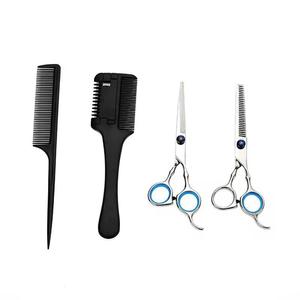 Professional Hairdressing Scissors Set With Combs Stainless Steel Blades For Salon Use Right Handed Long Handle - Product Image 3