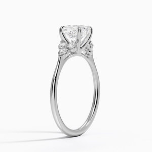 Anillo BOJ 0132 con Corte Cojín, Plata 925, Lujo, Melodía, Engaste de Garras, Anillo Solitario con Diamante de 2ct, Color D, VVS1, Moissanita, Certificado GRA - Product Image 2