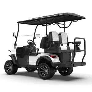 4 Seater 72v Lithium Battery 6 Passenger Electric Off Road Golf Cart With Long Battery For Sale
