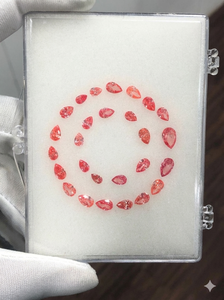 Diamantes Cultivados en Laboratorio al por Mayor, Forma de Pera, Claridad VVS VS, Color Rosa, Certificados por IGI, Piedras Sueltas en Stock - Product Image 3