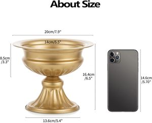 แจกันดอกไม้เหล็กฟอร์จด้วยมือที่สง่างามดีไซน์แบบศิลปะแจกันดอกไม้โลหะเคลือบด้วยผงที่ทนทานเป็นมิตรกับสิ่งแวดล้อมแบบดั้งเดิมวินเทจ - Product Image 5