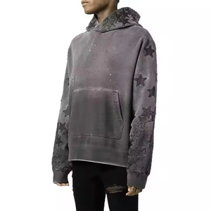 Thick Heavy Blank Winter Hoodie <b>Men</b> Sweatshirt 100% Cotton Blended Custom Logo Fleece Breathable Anti-Bacterial 430g Heavyweight - Product Image 4
