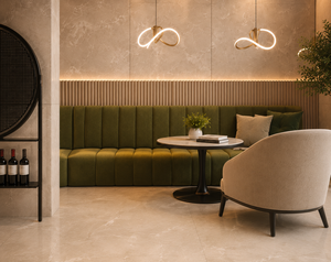 Azulejos de Porcelana 600x1200 con Acabado Brillante, Resistentes al Ácido y al Calor, para Decoración Moderna de Villas, Hoteles de Lujo y Baños de Alta Gama - Product Image 4