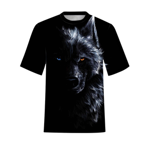 Camiseta de Hombre Sublimada, de Gran Tamaño, Formal, de Punto, de Poliéster y Algodón, con Logotipo Personalizado al por Mayor OEM - Product Image 4