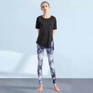 Leggings Deportivos OEM Personalizados con Efecto Tie-Dye Sin Costuras para Mujer, Control de Abdomen, Pantalones Deportivos - Product Image 2