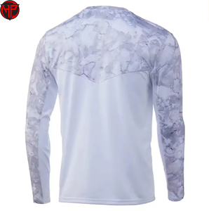 Chemise de pêche camouflage personnalisée à manches longues, séchage rapide, respirante, anti-UV, en nylon, pour la pêche, chemises de pêche sublimées - Product Image 3