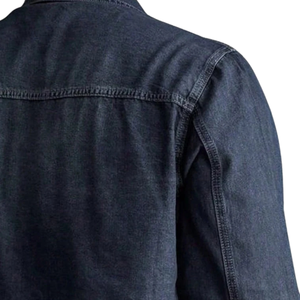 Camisa de Mezclilla de Manga Larga para Hombre, Personalizada, 100% Algodón, Transpirable, de Secado Rápido, Corte Regular, con Botones y Bolsillo en el Pecho, Estilo Clásico - Product Image 4