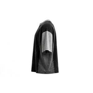 T-shirt Homme Oversize en Coton Lourd 220g à Manches Raglan – Noir, Gris Anthracite, Color Block, Délavé à l'Acide, Style Streetwear - Product Image 5