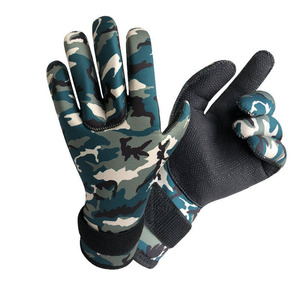 Gants de pêche en néoprène personnalisés, à doigts complets, séchage rapide, imperméables, antidérapants, pour la pêche sous-marine en extérieur, à enfiler, imprimés sur mesure - Product Image 1