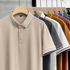 Polo clásico de algodón para hombre, corte ajustado, manga corta - Product Image 1