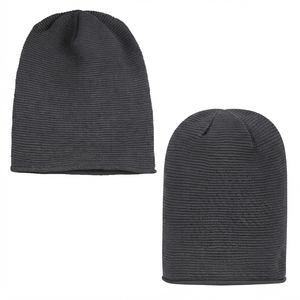 Unisex Solid Color <b>Beanie</b> <b>Hat</b> 100% Acrylic Knitted Winter Cap Casual Style for Adults 56-58CM Head Circumference - Product Image 4