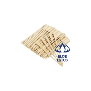 Expédition le jour même – Brochettes en bambou écologiques, sûres et propres, 100 % végétales, idéales pour l'empilage des aliments et la cuisson de la viande – Prix avantageux - Product Image 1