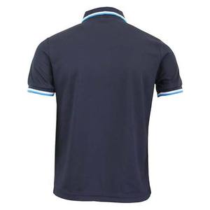 Polo de Manga Corta Azul Oscuro para Hombre, Color Sólido, Diseño Casual con Cierre, Bolsillo, Tejido Transpirable, Corte Regular - Product Image 6