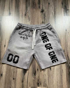 Jogging graphique à impression DTG personnalisé Short délavé Street Wear Hip Hop Short de survêtement vintage pour hommes coupe Boxy oversize délavé au soleil - Product Image 6