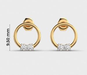 Pendientes de Diamantes de Diseño de Alta Calidad, Estilo Moderno, de Exportador de India al Mejor Precio - Product Image 3