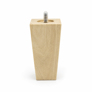 Pied de meuble rectangulaire en bois massif, design minimaliste, installation facile, pied de canapé en bois massif - Product Image 1