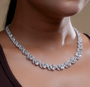 Collar de Plata 925 con Diamante Cultivado en Laboratorio EMIRA, Corte Ovalado, Certificado IGI, Joyería Romántica para Mujer, Regalo de Aniversario - Product Image 5