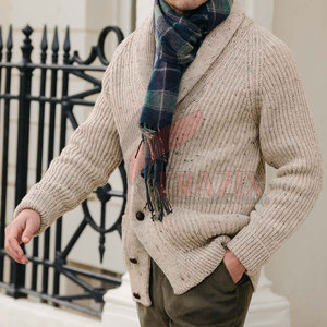 Vêtement de travail respirant à manches longues, boutonné, doux et chaud, pour le bureau, l'extérieur, cardigan boutonné pour homme - Product Image 5