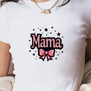 เสื้อยืดสั้นแฟชั่นผู้หญิงเสือดาวแม่ - Product Image 2