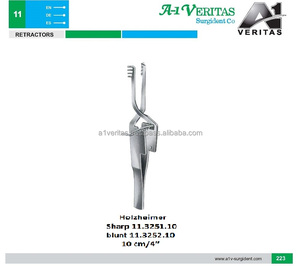 Retractor Holzheimer A-1 VERITAS de Alta Calidad para Cirugía Abdominal, Reutilizable, 10 cm, Juego de Instrumentos Manuales |   Portaagujas - Product Image 5