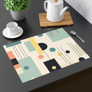 แผ่นรองจานผ้าฝ้ายทนความร้อนทันสมัยสำหรับโต๊ะอาหาร อุปกรณ์ตกแต่งบ้านและร้านอาหารอย่างมีสไตล์ - Product Image 3