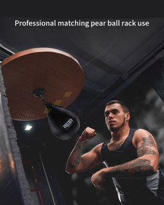 Pera de Boxeo de Cuero PU con Altura Ajustable y Base Giratoria, Equipo de Entrenamiento de Boxeo, Ejercicio Físico - Product Image 3