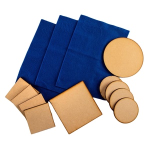 Posavasos de MDF personalizado, posavasos de madera maciza de Acacia para café, decoración del hogar, cocina, posavasos de MDF a la venta - Product Image 1
