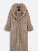 Manteau long en laine écologique pour homme ASMAT ENTERPRISES, col rabattu, boutons recouverts, manteau d'hiver de luxe, longueur genou, mélange de fibres