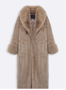 Manteau long en laine écologique pour homme ASMAT ENTERPRISES, col rabattu, boutons recouverts, manteau d'hiver de luxe, longueur genou, mélange de fibres - Product Image 2