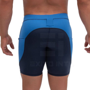 Shorts de compression unis taille mi-haute respirants en Spandex/Polyester de haute qualité pour le sport et le fitness, fabriqués au Pakistan - Product Image 6