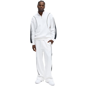 Professional <b>Crewneck</b> Jogger Tracksuit Cotton French Terry Premium Sports Fitness Training Casual Activewear OEM Private Label - Product Image 1